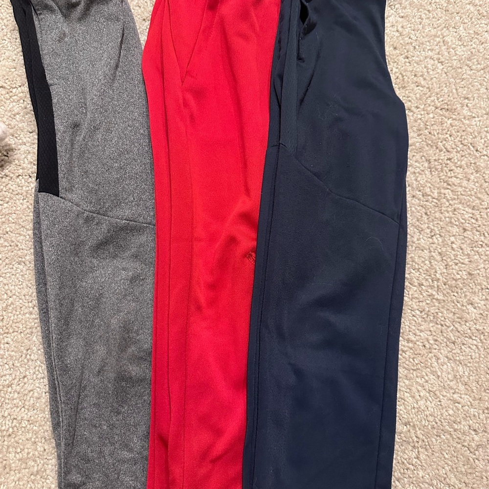 Peanuts Red and Gray Sweatpants & Joggers